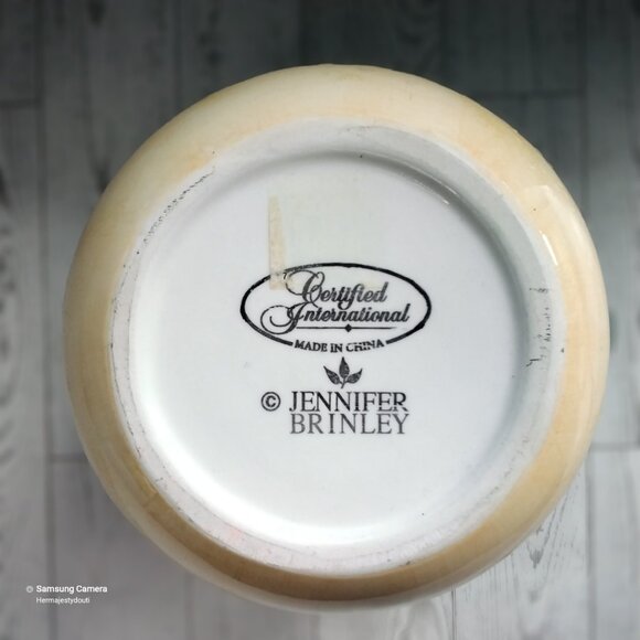 Certified International Jennifer Brinley Ceramic THYME Beverage or Water Pitcher - Picture 7 of 8